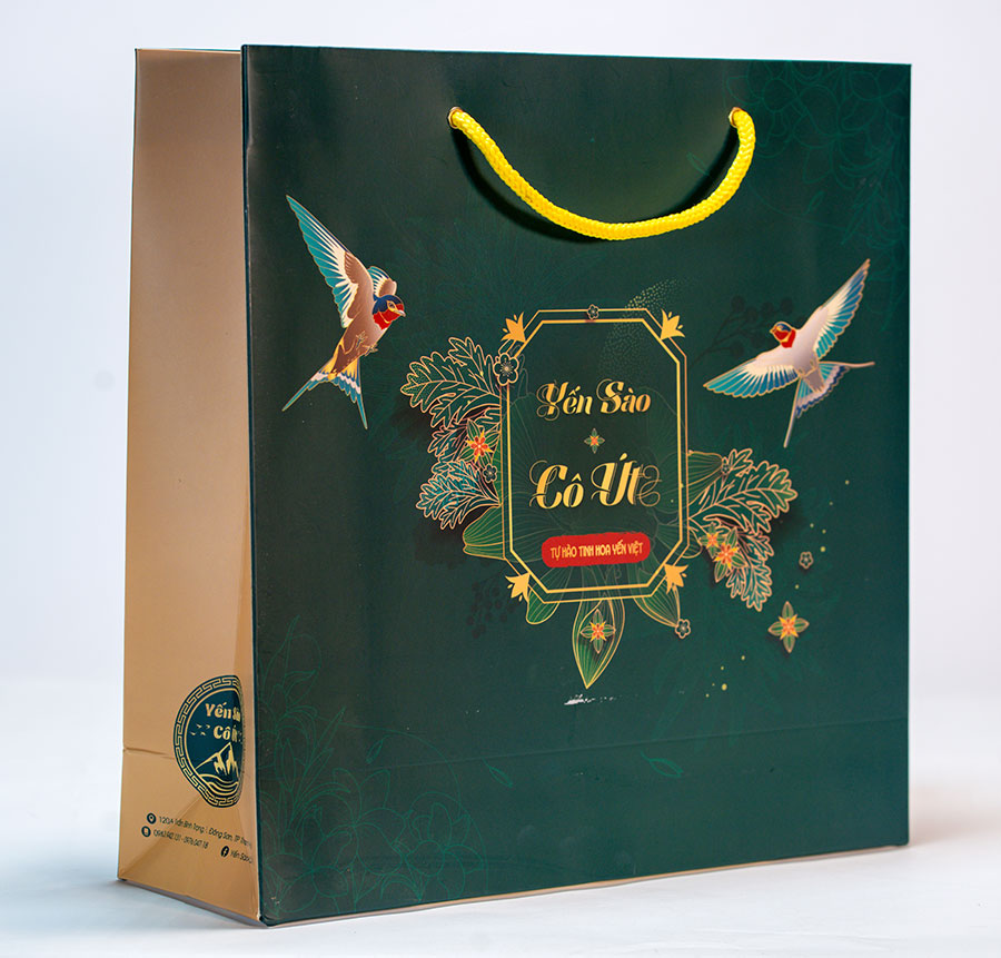 Túi giấy in Hoa quả,Thực phẩm, Yến sào cao cấp HQ 8