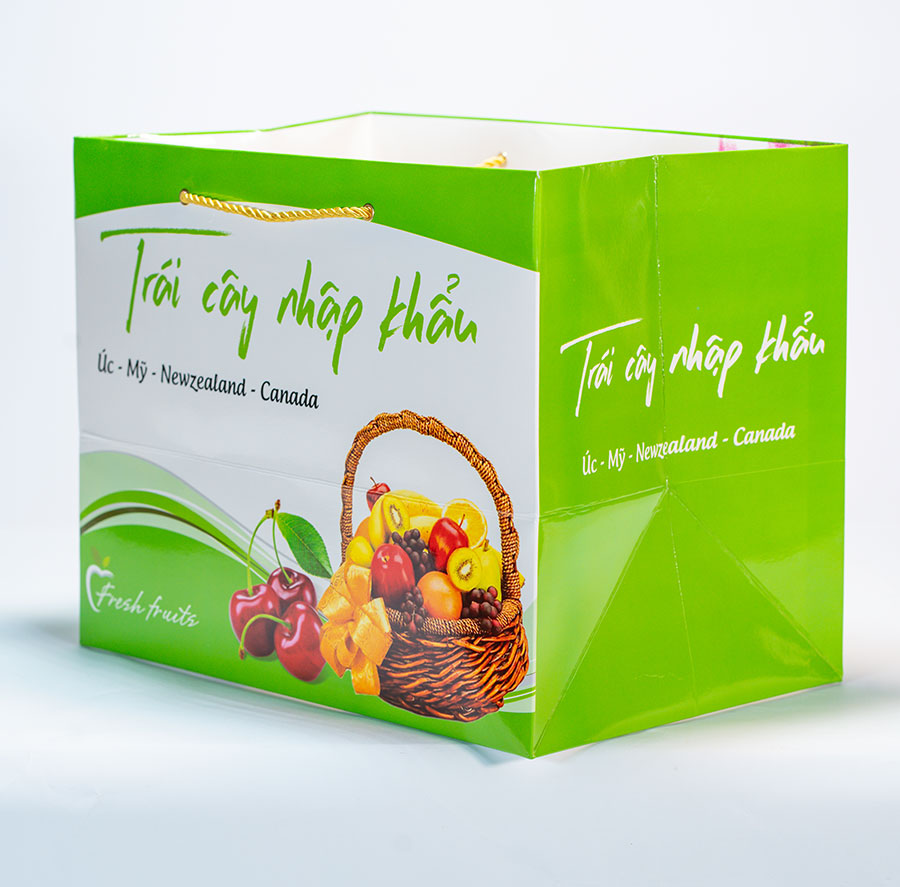 Túi giấy in Hoa quả,Thực phẩm, Yến sào cao cấp HQ 4