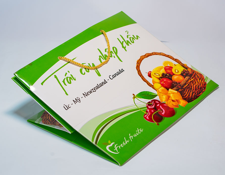 Túi giấy in Hoa quả,Thực phẩm, Yến sào cao cấp HQ 4