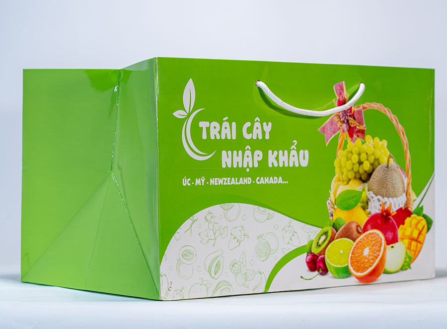 Túi giấy in Hoa quả,Thực phẩm, Yến sào cao cấp HQ 1