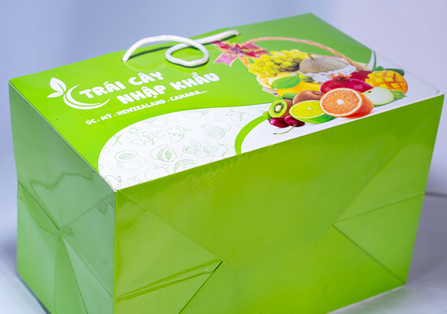 Túi giấy in Hoa quả,Thực phẩm, Yến sào cao cấp HQ 1