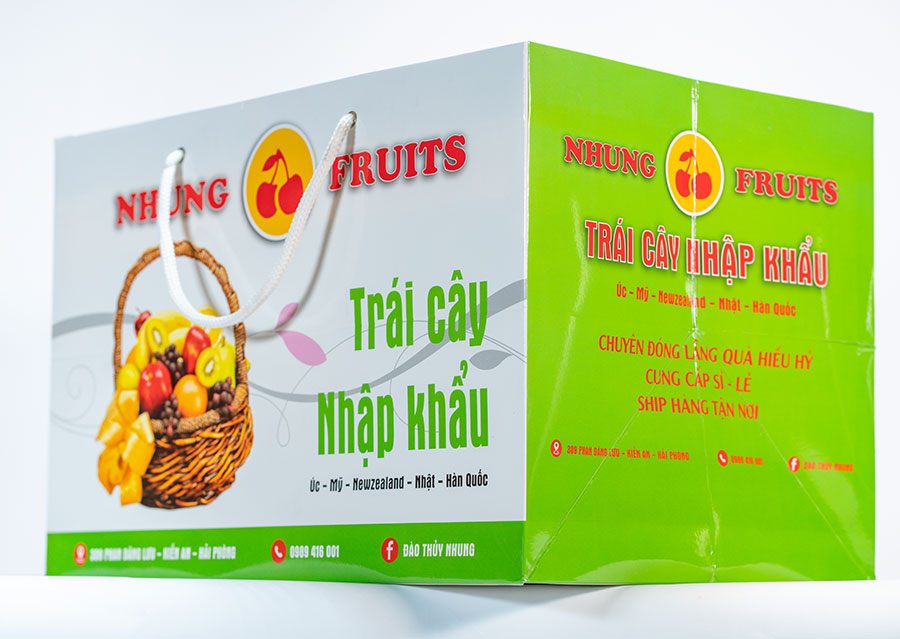 Túi giấy in Hoa quả,Thực phẩm, Yến sào cao cấp HQ 2